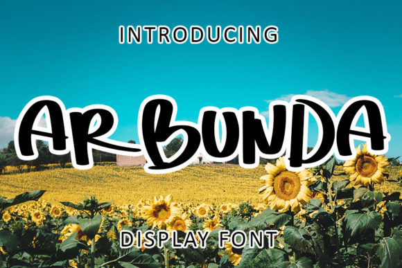Ar Bunda: A Bold and Modern Display Font for Web Design