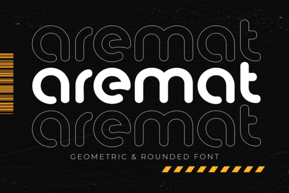 Aremat: A Geometric Display Font for Modern Web Design