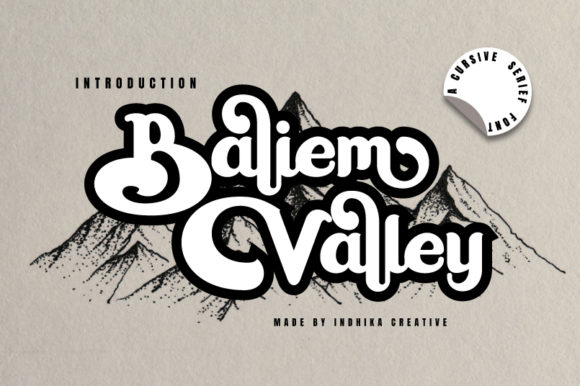Baliem Valley: A Display Font with Character