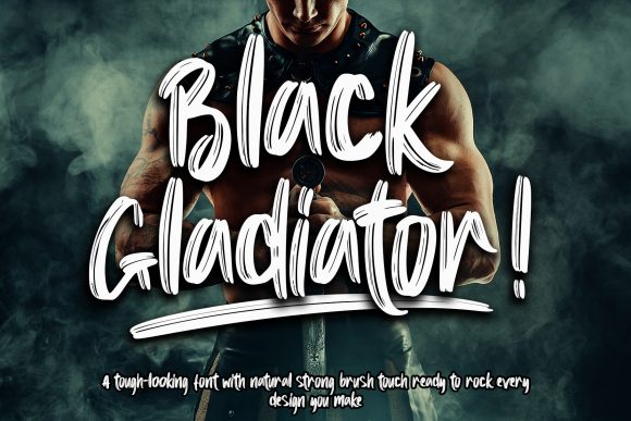 Black Gladiator: A Bold and Creative Display Font for Crafters