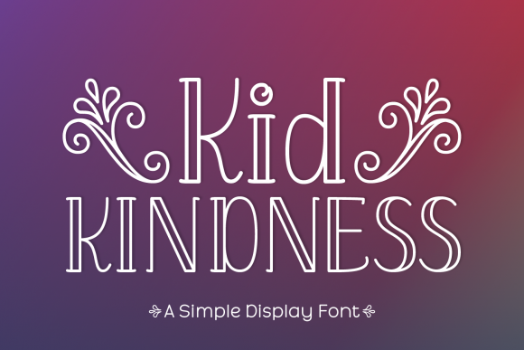 Bring Joy to Your Creations with Kid Kindness Font