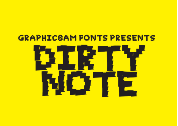 Dirty Note: A Bold and Dramatic Font for Crafters