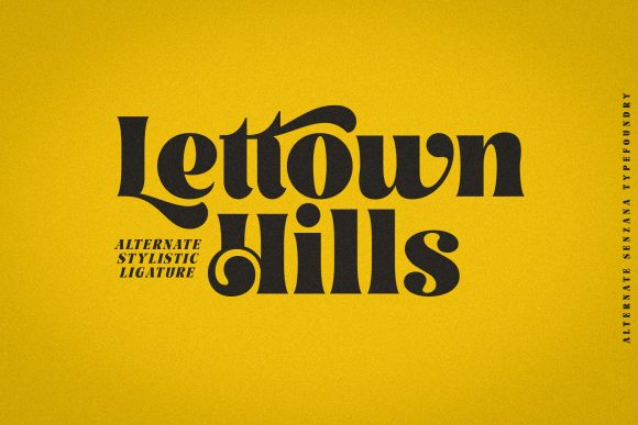 Discover Lettown Hills: A Modern Display Font for Editorial Design