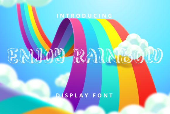 Enjoy Rainbow: A Vibrant Display Font for Creative Web Design