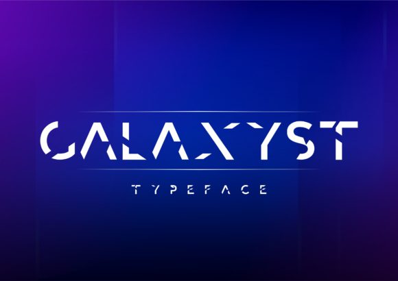 Galaxyst: A Geometric Display Font for Editorial Brilliance
