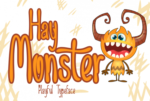 Hay Monster: A Playful Display Font for Creative Projects