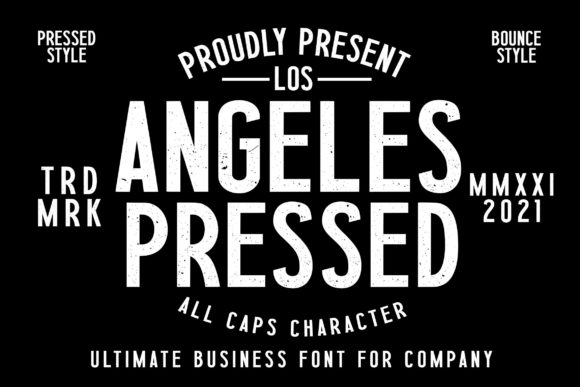 Los Angeles Press: A Bold and Vintage Display Font