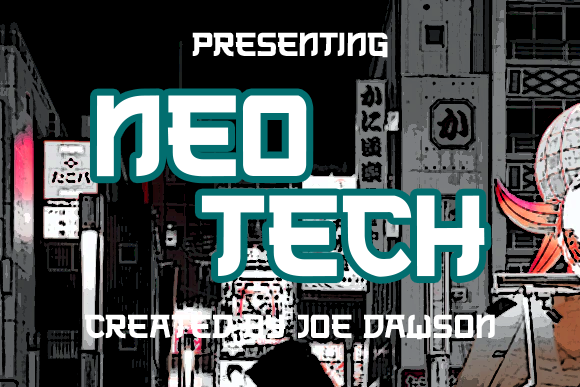 Neo Tech: A Modern, Asian-Inspired Display Font
