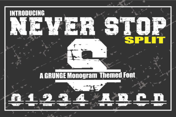 Never Stop Split: A Bold and Cool Display Font for Web Design