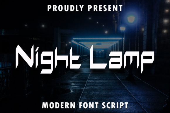 Night Lamp: A Modern Display Font for Web Design