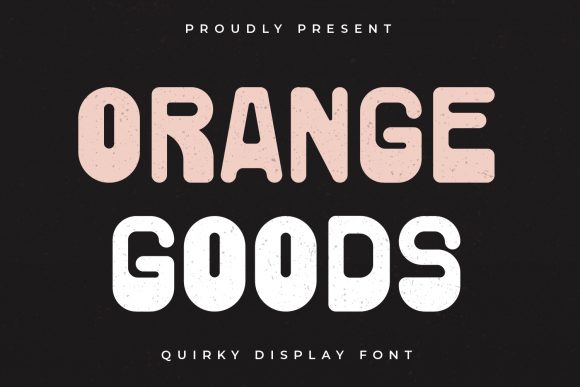 Orange Goods: A Playful and Modern Display Font for Web Design