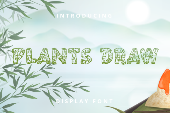 Plants Draw: A Charming Display Font for Your Brand