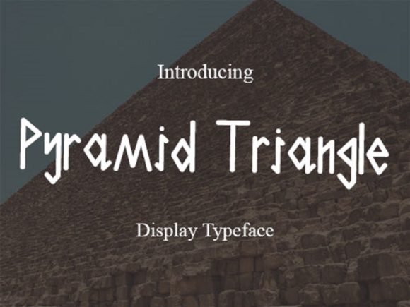 Pyramid Triangle: A Bold Display Typeface