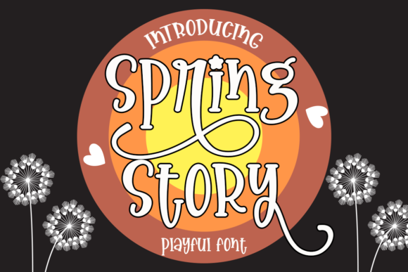 Spring Story: A Playful Display Font for Engaging Branding