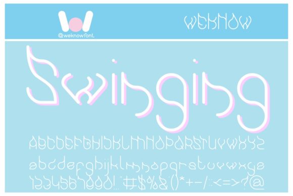 Swinging: A Whimsical Display Font for Editorial Charm