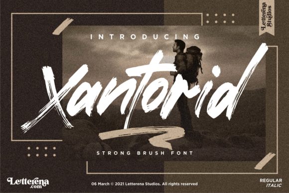 Xantorid: A Cool, Rough Styled Font for Bold Visuals